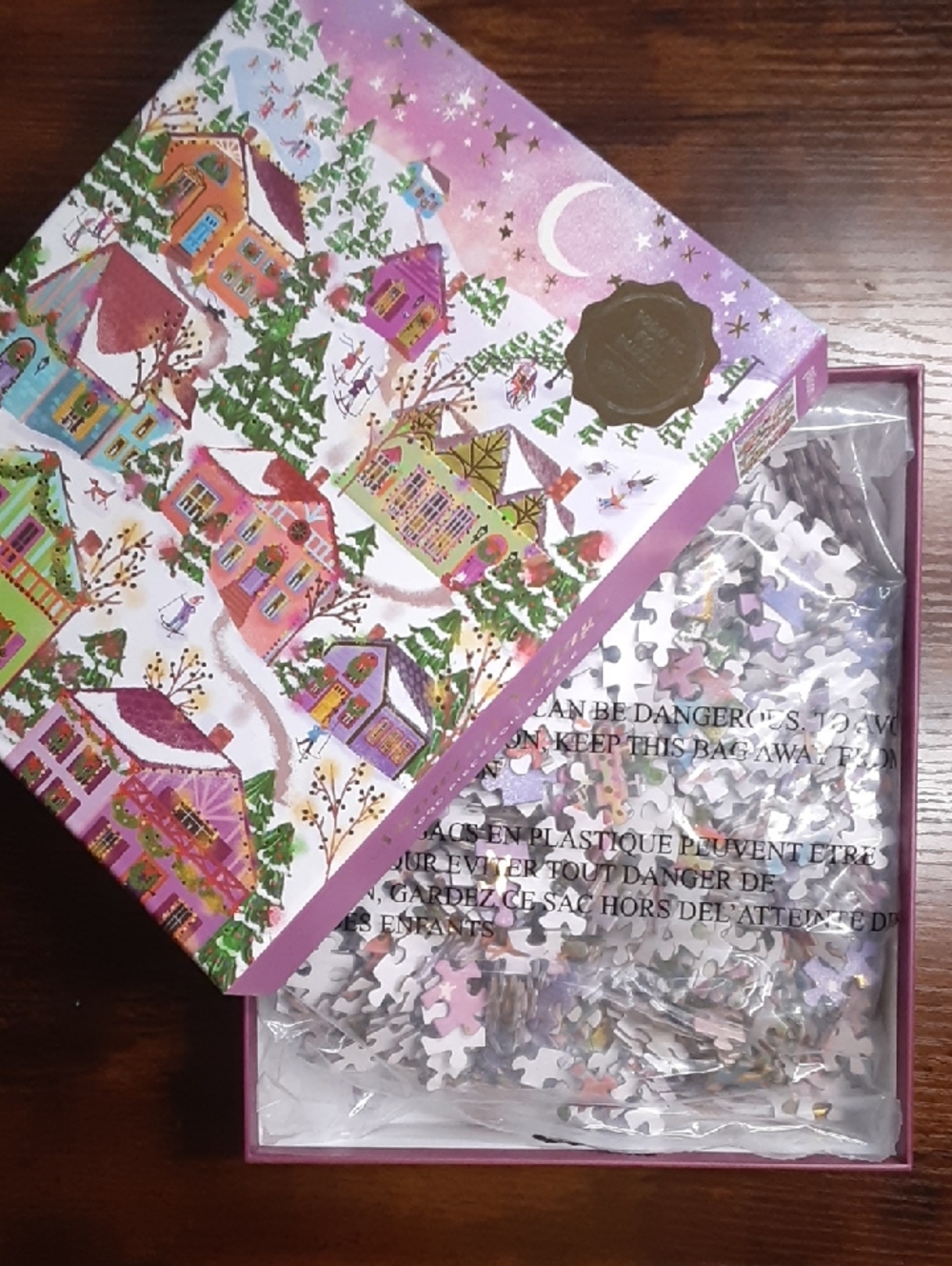 1000 Piece Jigsaw Puzzle Galison Snowcap Village